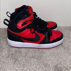 Nike Court Borough Mid 2 GS CD7782-602 Sneakers YOUTH 7 Black Red